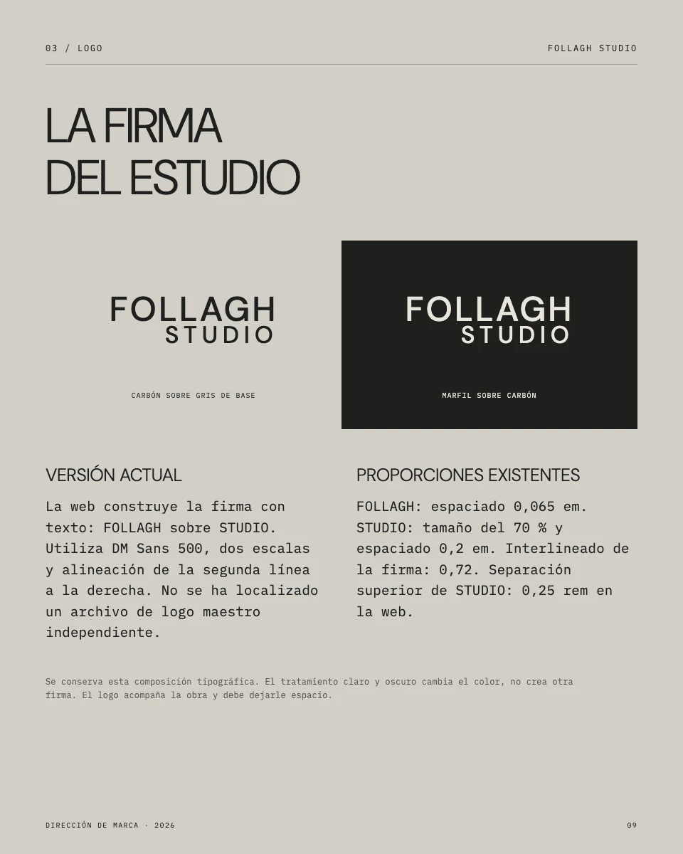 Manual de Follagh: firma tipográfica